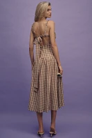 For Love & Lemons Gingerbread Gingham Dress