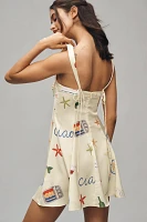 For Love & Lemons Ciao Underwire Slip Mini Dress