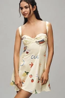 For Love & Lemons Ciao Underwire Slip Mini Dress