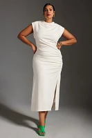 The Maya Ruched Cowl-Neck Dress
