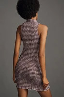 Pilcro Smocked Gingham Mini Dress