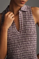 Pilcro Smocked Gingham Mini Dress