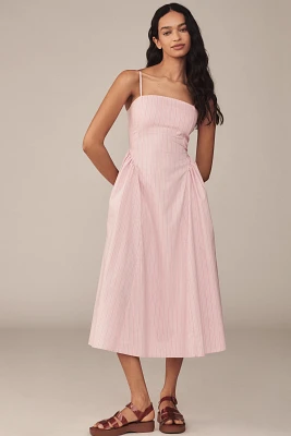 Maeve Sleeveless Fitted A-Line Midi Dress