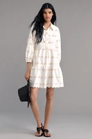 The Bettina Tiered Shirt Dress by Maeve: Eyelet Mini Edition