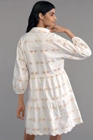 The Bettina Tiered Shirt Dress by Maeve: Eyelet Mini Edition