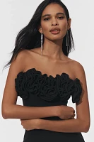 The Wolf Gang Rosa Strapless Ruffle Dress