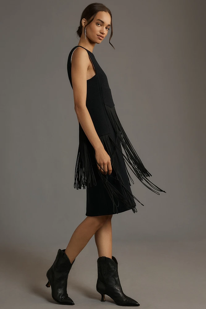 Beatrice .b Velour Fringe Dress