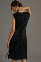 Beatrice .b Velour Fringe Dress