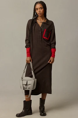 Beatrice .b Collared Wool Midi Dress