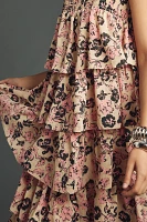 Endless Rose Sleeveless Tiered Ruffled Midi Dress