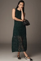 Endless Rose Sleeveless Textured Midi Dress