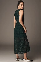 Endless Rose Sleeveless Textured Midi Dress