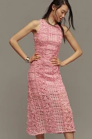 Endless Rose Sleeveless Textured Midi Dress