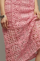 Endless Rose Sleeveless Textured Midi Dress