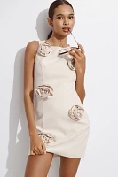 Endless Rose Sleeveless 3D Floral Corsage Mini Dress