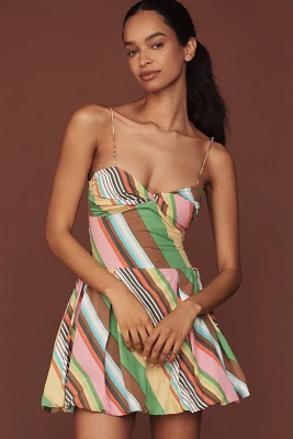 S/W/F Fitted Balloon Mini Dress