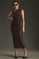 MISHA Asymmetrical Mesh Dress