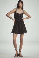 Shona Joy Mercer A-Line Denim Mini Dress