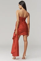 Mac Duggal Strapless Ruched Mini Dress