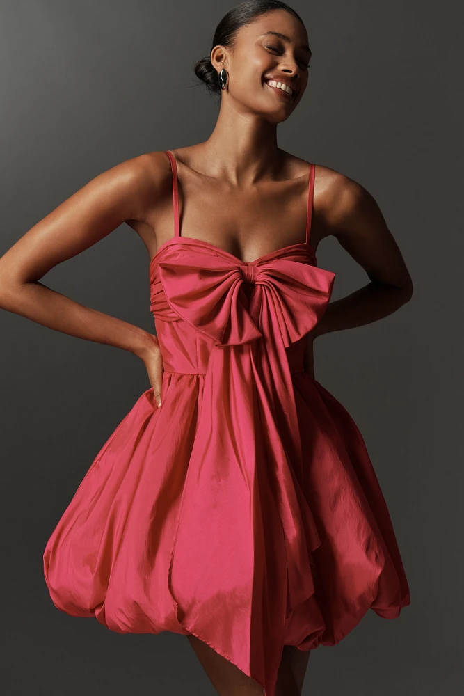 Mac Duggal Bow Bubble Mini Dress