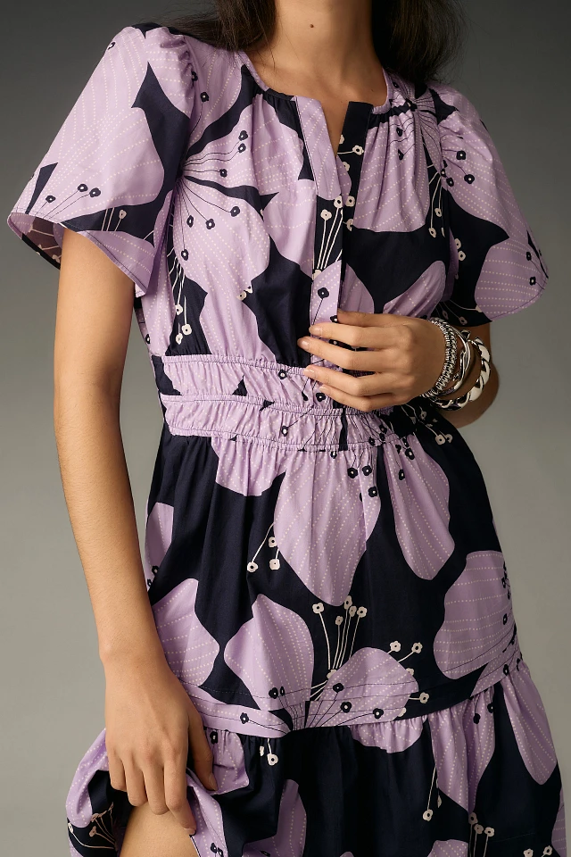 green emerald velvet dress The Somerset Mini Dress: Floral Appliqu Edition  katie + hubbell