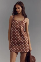 By Anthropologie Sleeveless Square-Neck Mini Dress