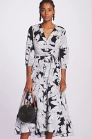 Maeve Puff-Sleeved Midi Dress