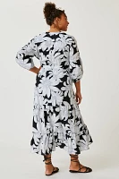 Maeve Puff-Sleeved Midi Dress