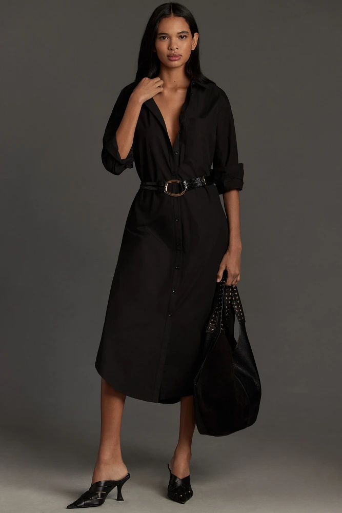 The Soren Long-Sleeve Shirt Dress by Maeve