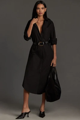 The Soren Long-Sleeve Shirt Dress by Maeve