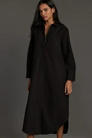 The Soren Long-Sleeve Shirt Dress by Maeve