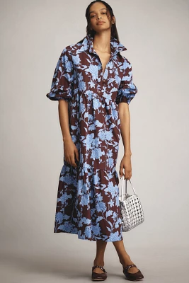 The Bettina Tiered Shirt Dress by Maeve