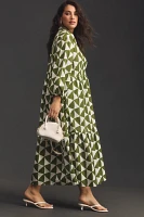 The Bettina Tiered Shirt Dress by Maeve