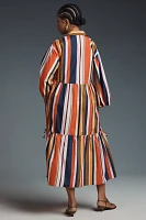 The Bettina Tiered Shirt Dress by Maeve