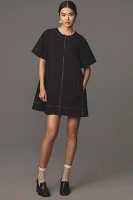 The Emmy Short-Sleeve Swing Mini Dress by Maeve