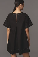 The Emmy Short-Sleeve Swing Mini Dress by Maeve