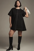 The Emmy Short-Sleeve Swing Mini Dress by Maeve