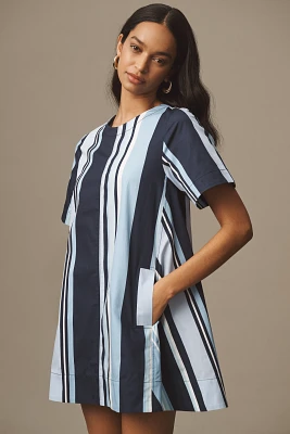 The Emmy Short-Sleeve Swing Mini Dress by Maeve