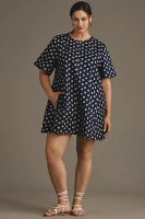 The Emmy Short-Sleeve Swing Mini Dress by Maeve