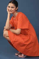 The Emmy Short-Sleeve Swing Mini Dress by Maeve