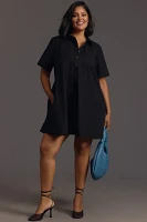 The Pollie Short-Sleeve Swing Tunic Mini Dress