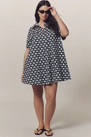 The Pollie Short-Sleeve Swing Tunic Mini Dress