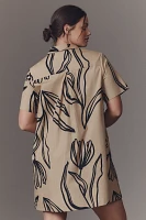 The Pollie Short-Sleeve Swing Tunic Mini Dress