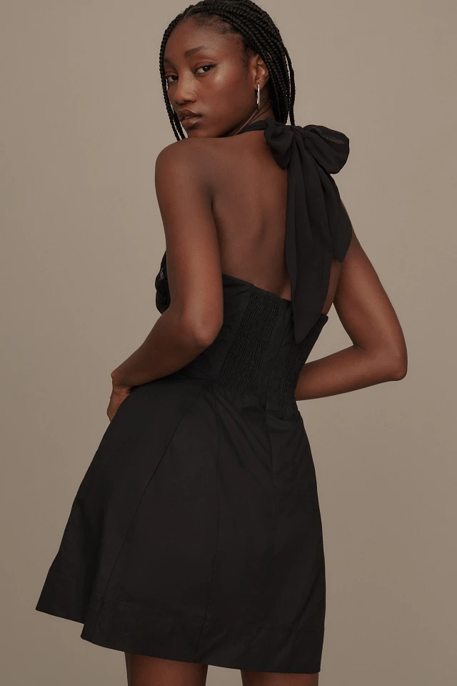 Maeve Twist Halter Tie-Neck Mini Dress at MarketFair Shoppes in Princeton, NJ Maeve Twist Halter Tie-Neck Mini Dress at MarketFair Shoppes in Princeton, NJ
