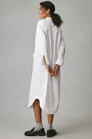 Maeve Long-Sleeve Midi Shirt Dress