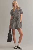 Maeve Puff-Sleeve Babydoll Mini Dress