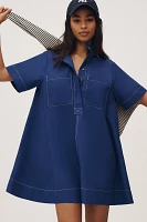 The Jeannie Short-Sleeve A-Line Mini Dress by Maeve