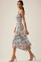 By Anthropologie Halter Slip Midi Dress