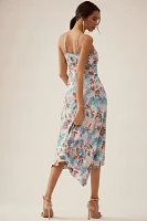 By Anthropologie Halter Slip Midi Dress