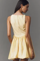 Maeve Boat-Neck Bubble Mini Dress